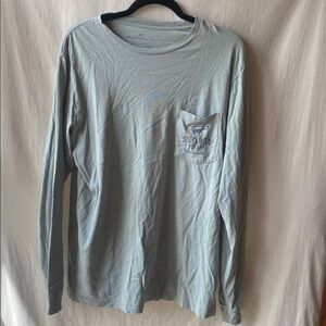 Southern Point Co Gray Long Sleeve Graphic Tee